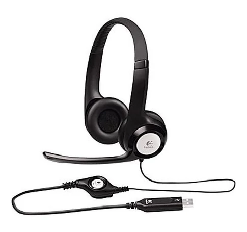 LOGITECH Fejhallgató 2.0 - H390 USB Mikrofonos, Fekete