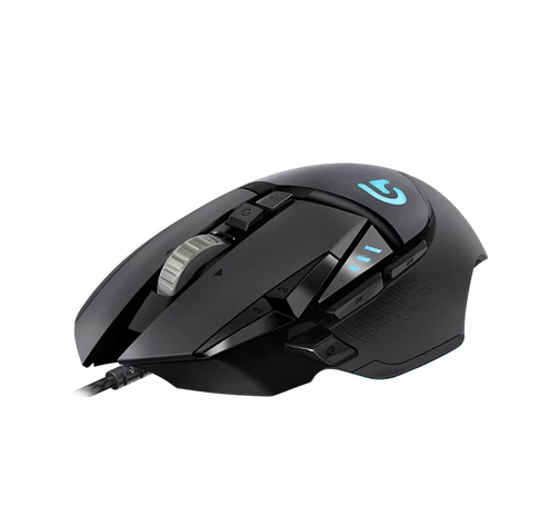 LOGITECH Egér - G502 Lightsync RGB Vezetékes Gaming, Fekete