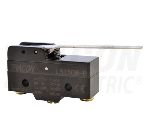 Helyzetkapcsoló, rugószáras  1xCO, 2A/230V AC-15, 0,3A/250V DC-13, 49mm, IP00