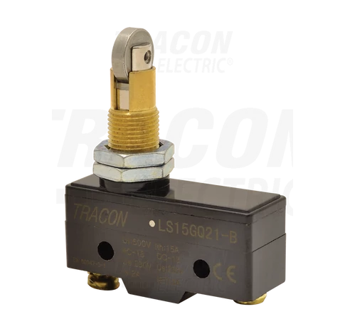 Helyzetkapcsoló, görgős  1xCO, 2A/230V AC-15, 0,3A/250V DC-13, 90°, IP00