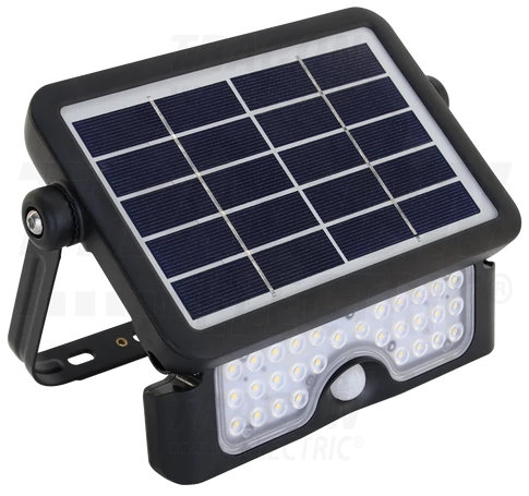 Napelemes LED fényvető mozgásérzékelővel  5 W, 4000 K, 500 lm, IP65, 3,7 V 2×1500 mAh