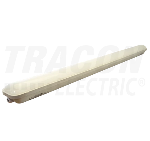 Védett LED ipari lámpatest  230VAC, 18W, 4000 K, 1500 lm, IP65, EEI=F