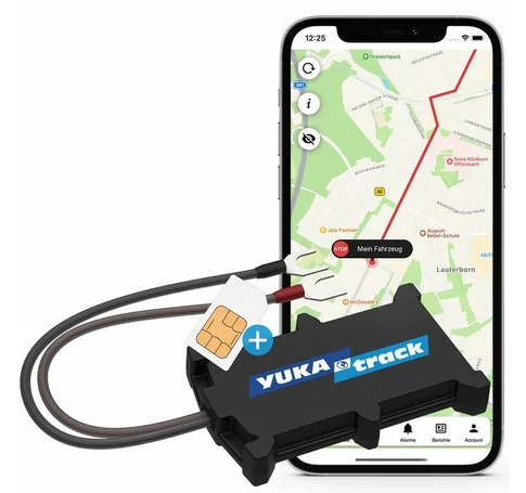 Yukatrack easyWire GPS Universal GPS tracker Black