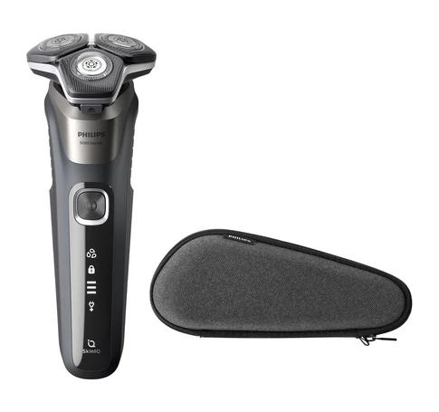 Philips SHAVER Series 5000 S5887/30 men's shaver Rotation shaver Trimmer Black, Grey