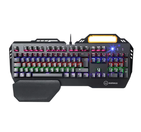 MARWUS GK110 vezetékes, mechanikus gamer HU billentyűzet LED világítással (blue switch)