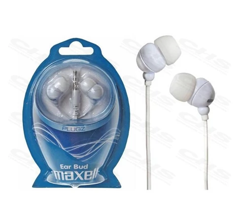 MAXELL Fülhallgató PLUGZ 3.5mm jack, Fehér