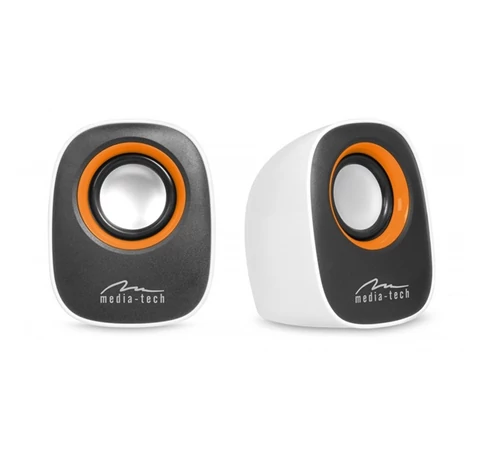 MEDIA-TECH Hangszóró 2.0 IBO 6W, USB Powered, fehér