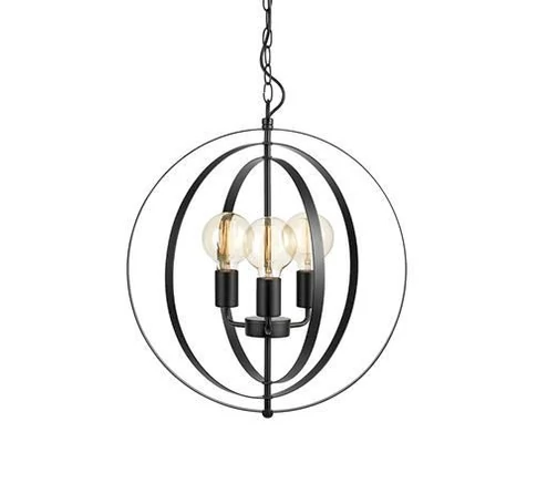 Markslöjd ORBIT Wisząca 3L Matowy Czarna - MS-107942