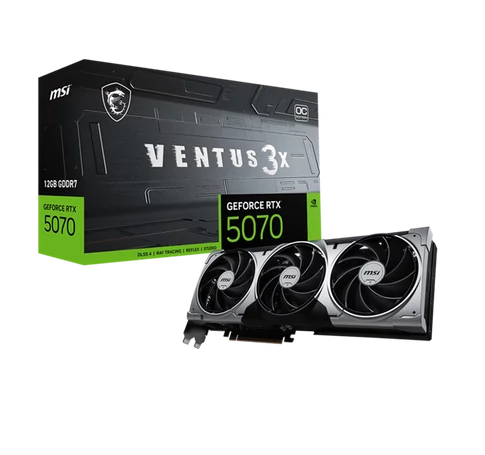 MSI Videokártya PCI-Ex16x nVIDIA RTX 5070 VENTUS 3X 12GB DDR7 OC