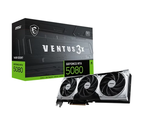 MSI Videokártya PCI-Ex16x nVIDIA RTX 5080 VENTUS 3X PLUS 16GB DDR7 OC