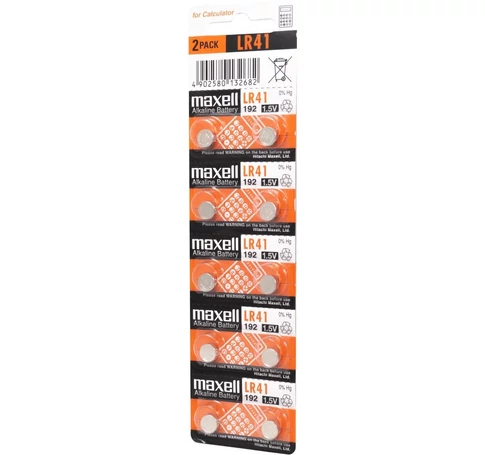 Maxell LR41L 1,5V alkáli gombelem 10db/csomag