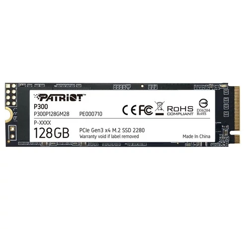 SSD PATRIOT P300 M.2 PCI-EX4 NVME 128 GB