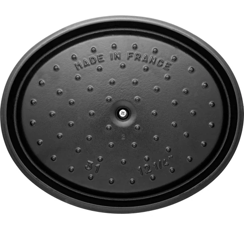 STAUB CAST IRON OVAL POT 4.2L BLACK