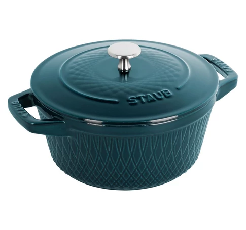 Staub Round Cast Iron Pot - 4 ltr, Marine