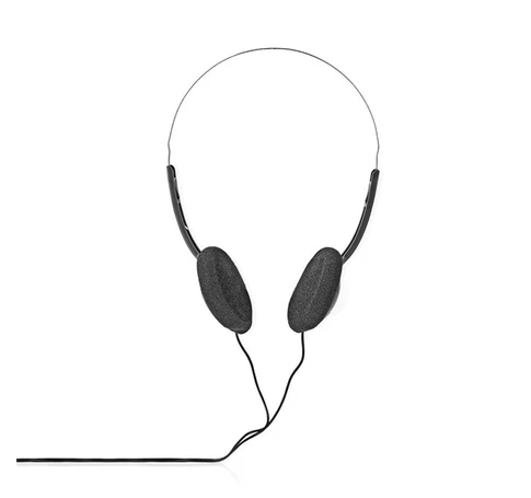 Nedis HPWD1101BK vezetékes fejhallgató, füldbe helyezhető, 3,5 mm, 1,2 m