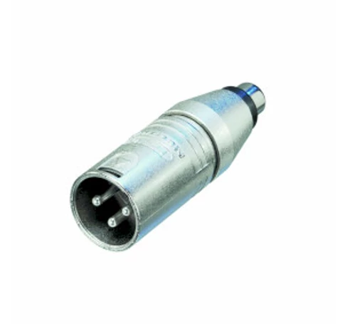 XLR-Adapter XLR 3-Pólusú Dugó - RCA Aljzat Ezüst