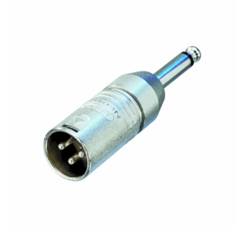 XLR-Adapter XLR 3-Pólusú Dugó - 6.35 mm-es Dugó Ezüst
