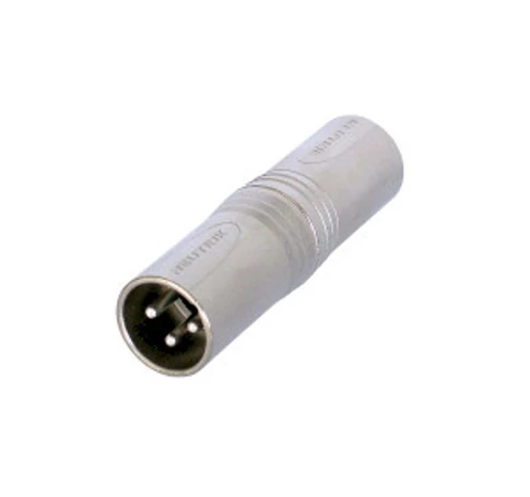 XLR-Adapter XLR 3-Pólusú Dugó - XLR 3-Pólusú Dugó Ezüst
