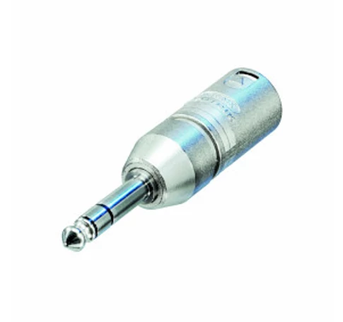 XLR-Adapter XLR 3-Pólusú Dugó - 6.35 mm-es Dugó Ezüst