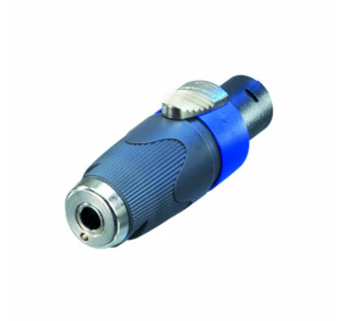 Mono-Audio Adapter Hangszóró 4-Pólusú Dugasz - 6.35 mm-es Aljzat Fekete