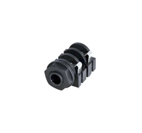 Mono Csatlakozó 6.35 mm Aljzat Fekete
