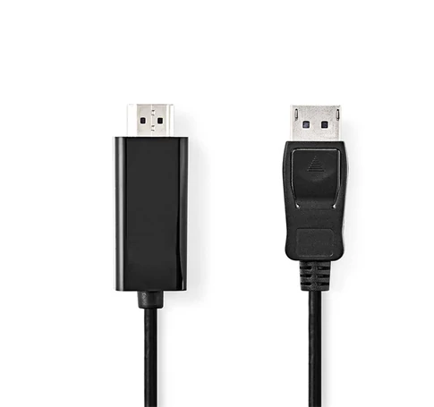 Nedis CCGL37100BK20 Displayport dugó - HDMI dugó kábel 1080p, 2m