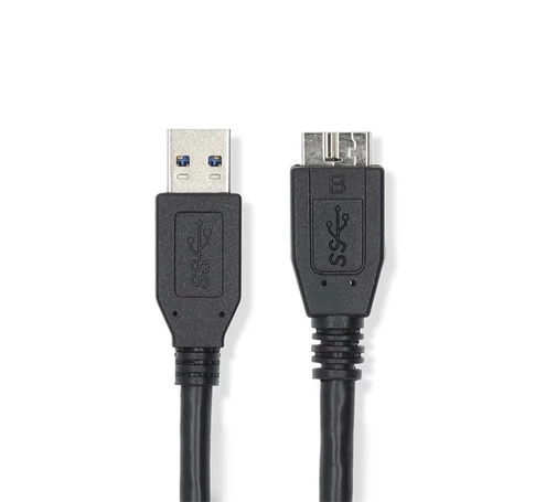 Nedis CCGL61500BK05 USB3.2 - micro-B (micro B) kábel, 5 Gbps, 0,5m