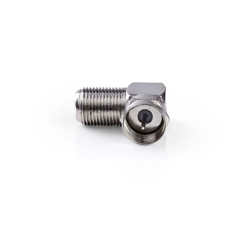 Nedis CSGP41942ME F adapter 90°,  F dugó - F aljzat, 10db/csomag