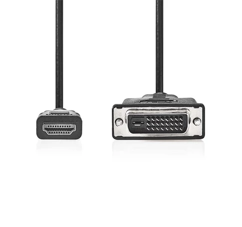 Nedis HDMI - DVI-D 24+1p kábel, 1080p, hossz 2m, CCGL34800BK20