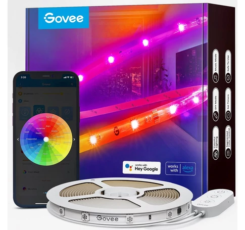 Govee RGBIC Wi-Fi + Bluetooth LED Strip Lights With Protective Coating Smart strip light Wi-Fi/Bluetooth