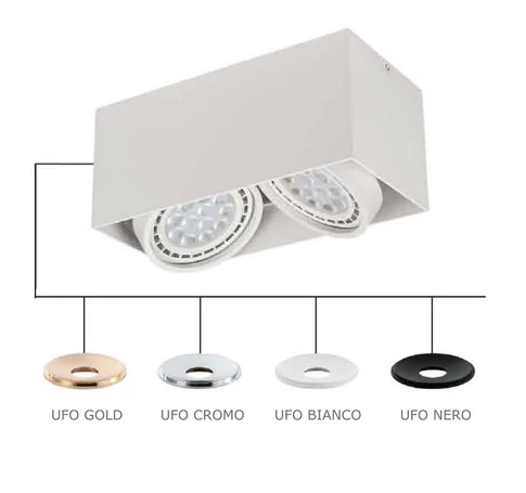 ORLICKI Cardi II Bianco / Ufo Bianco 2xGU10 max 8W LED 230V - OR-OR81985