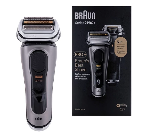 Braun Series 9 Pro+ 9515s Shaver 6 pieces Metallic