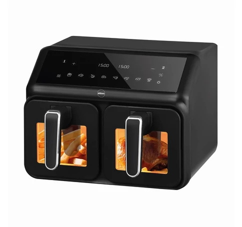 Double fat-free fryer, 2200 W, capacity 8 l, LED display