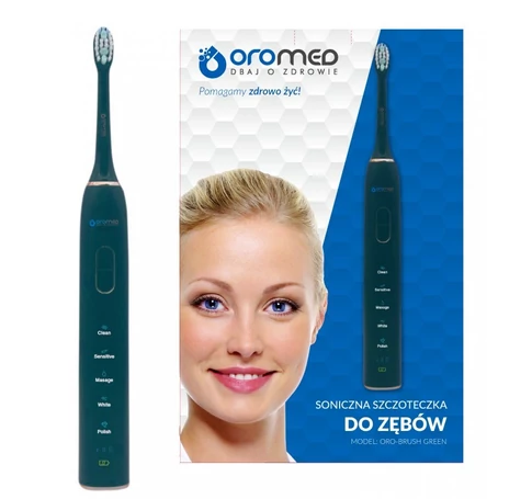 Oromed ORO-BRUSH GREEN elektromos fogkefe Adult Sonic fogkefe