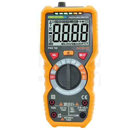 Digitális multiméter True RMS  DCV, ACV,DCA,ACA,OHM, C, °C, dioda
