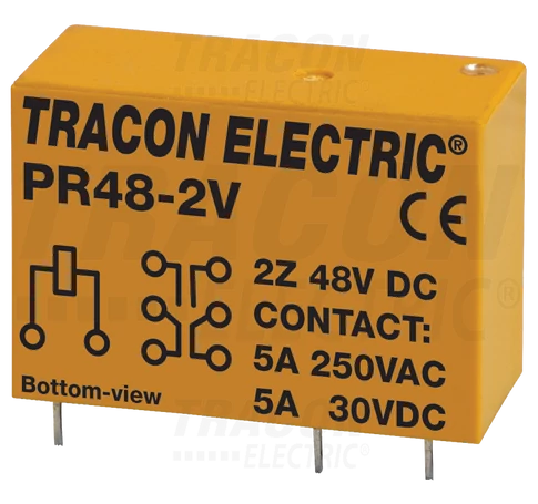 Print relé  48V DC / 2×CO (5A, 230V AC / 30V DC)