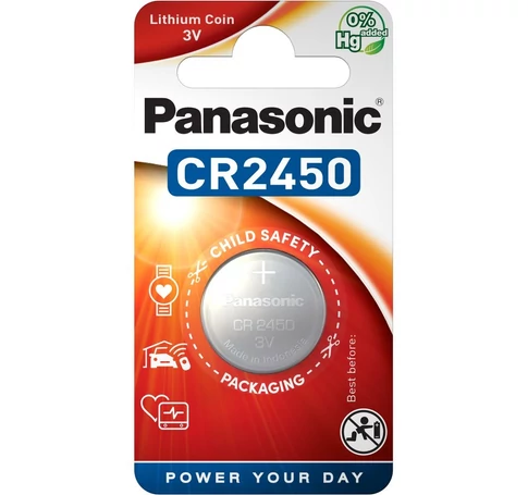 Panasonic CR2450 3V lítium gombelem 1db/csomag