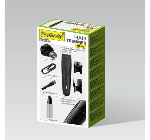 MAESTRO MR-640 USB hair trimmer