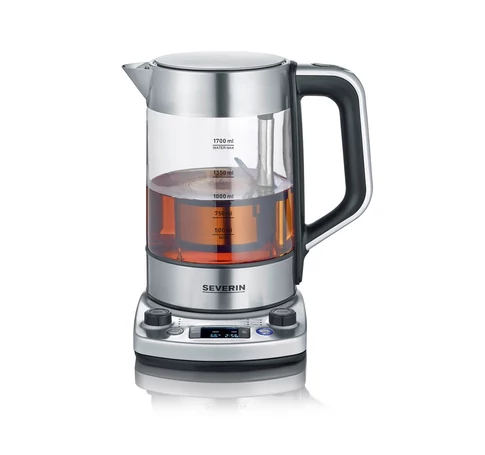 Severin WK 3422 electric kettle 1.7 L 3000 W Stainless steel