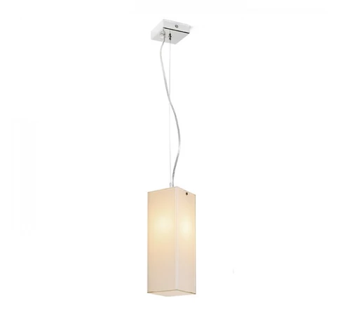 LUCIA 30x10 függő lámpa  szatén üveg/króm 230V E27 42W