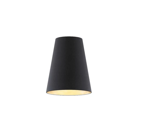 RENDL R11371 CONNY lámpabúra, asztali/állólámpa búrák Polycotton fekete/réz fólia