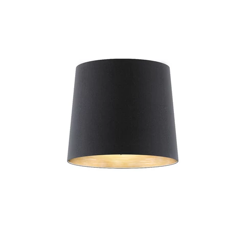 RENDL R11372 CONNY lámpabúra, asztali/állólámpa búrák Polycotton fekete/réz fólia