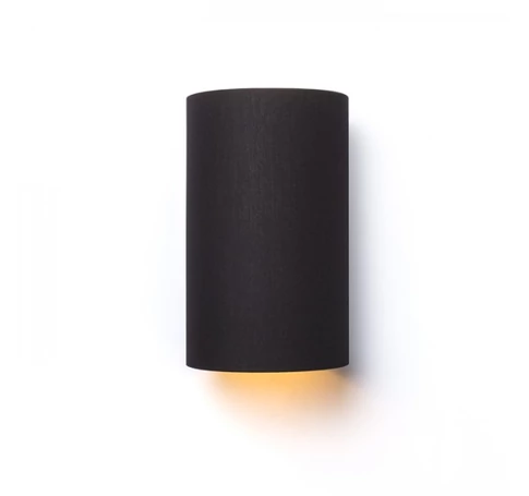 RON W 15/25 fali lámpa Polycotton fekete/arany fólia 230V E27 28W