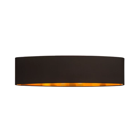 RENDL R11485 CASUAL lámpabúra, univerzális lámpaernyők Polycotton fekete/réz fólia
