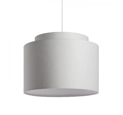 DOUBLE 40/30 lámpabúra  Chintz világosszürke/fehér PVC  max. 23W