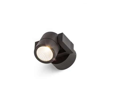 ORIT fali lámpa fekete /alumínium 230V LED 6W 80° IP44  3000K