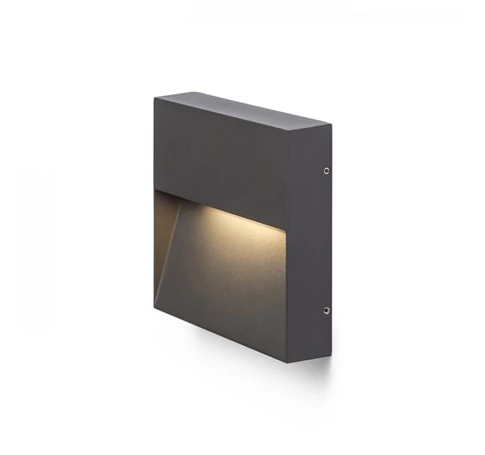 AQILA SQ fali lámpa antracitszürke 230V LED 6W IP54 3000K