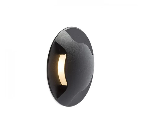 KICK III süllyesztett lámpa fekete 230V LED 3W IP54 3000K