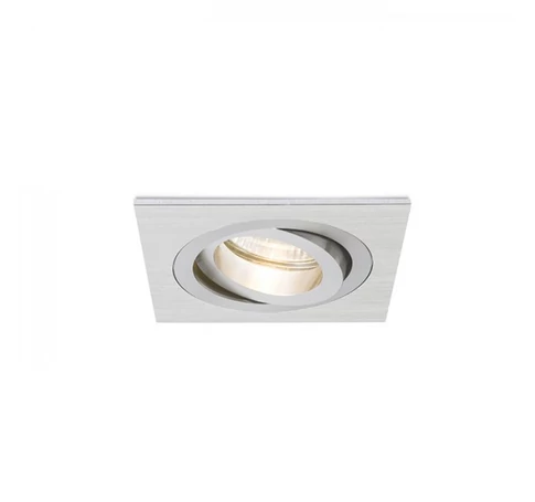 PASADENA GU10 SQ I süllyesztett lámpa szálcsiszolt alumínium 230V GU10 50W