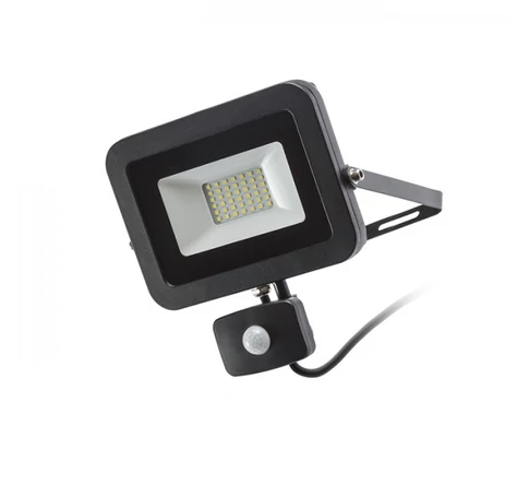 PONTA reflektor érzékelővel fekete  230V LED 30W 120° IP54  3000K
